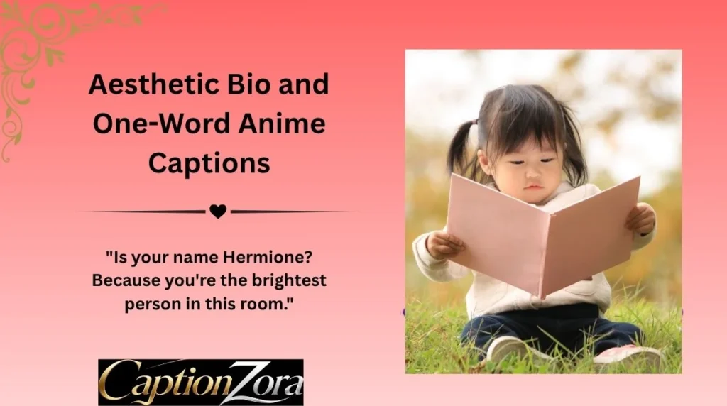 Aesthetic Bio and One-Word Anime Captions