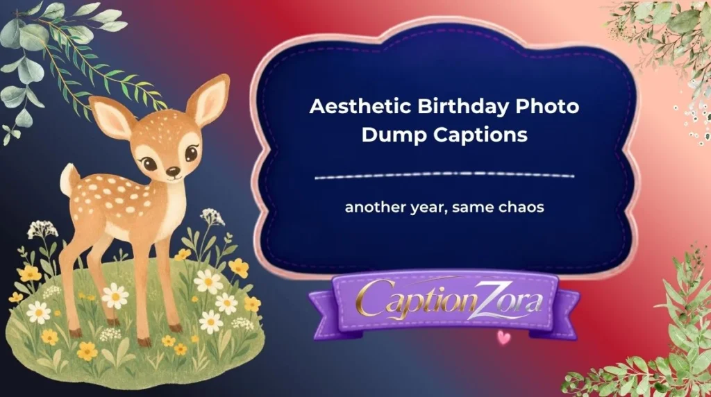 Aesthetic Birthday Photo Dump Captions