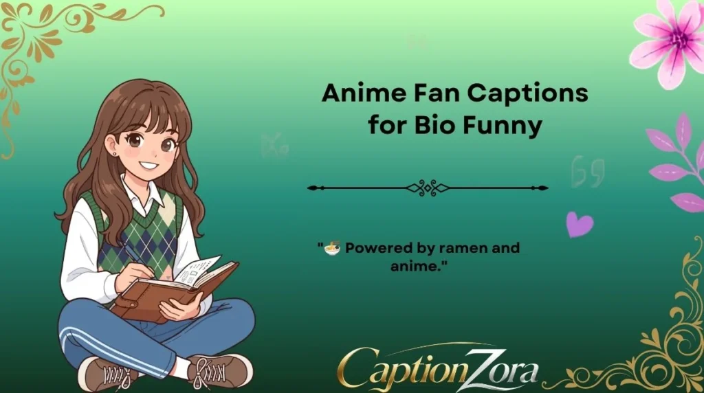 Anime Fan Captions for Bio Funny