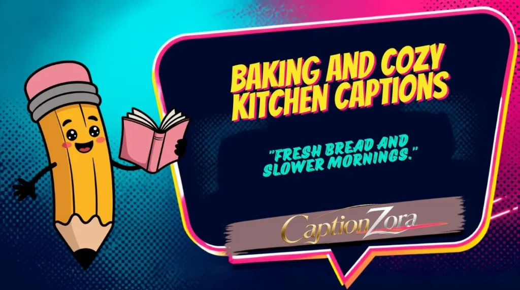Baking and Cozy Kitchen Captions