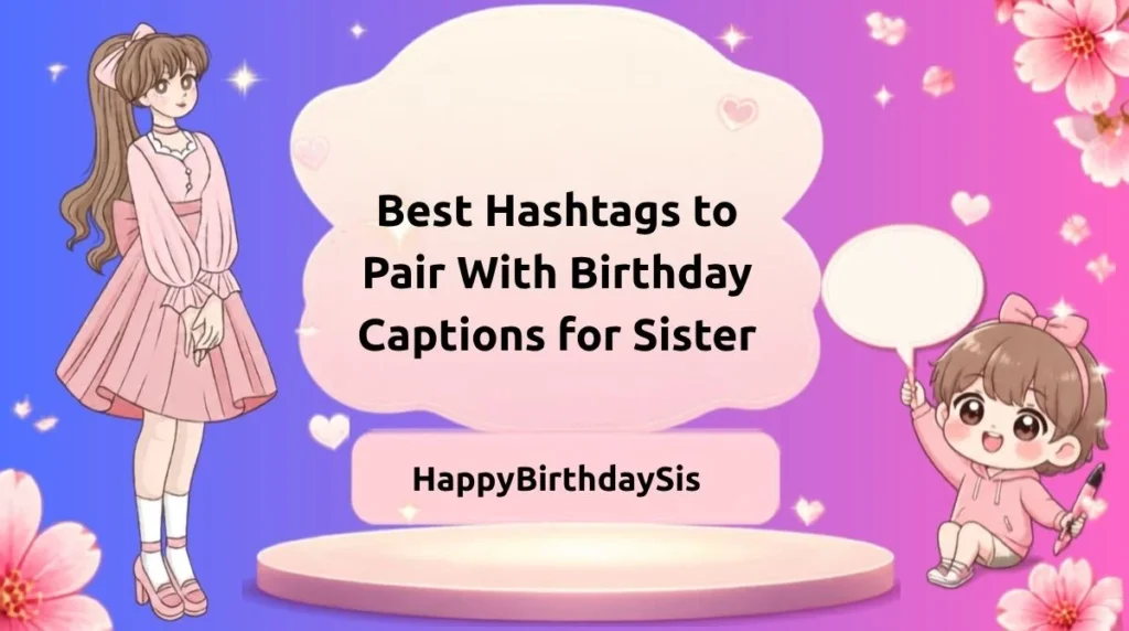 Best Hashtags to Pair With Birthday Captions for Sister