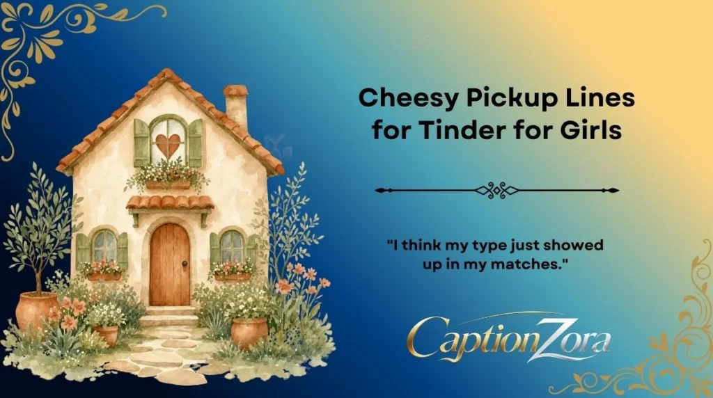 Cheesy Pickup Lines for Tinder for Girls