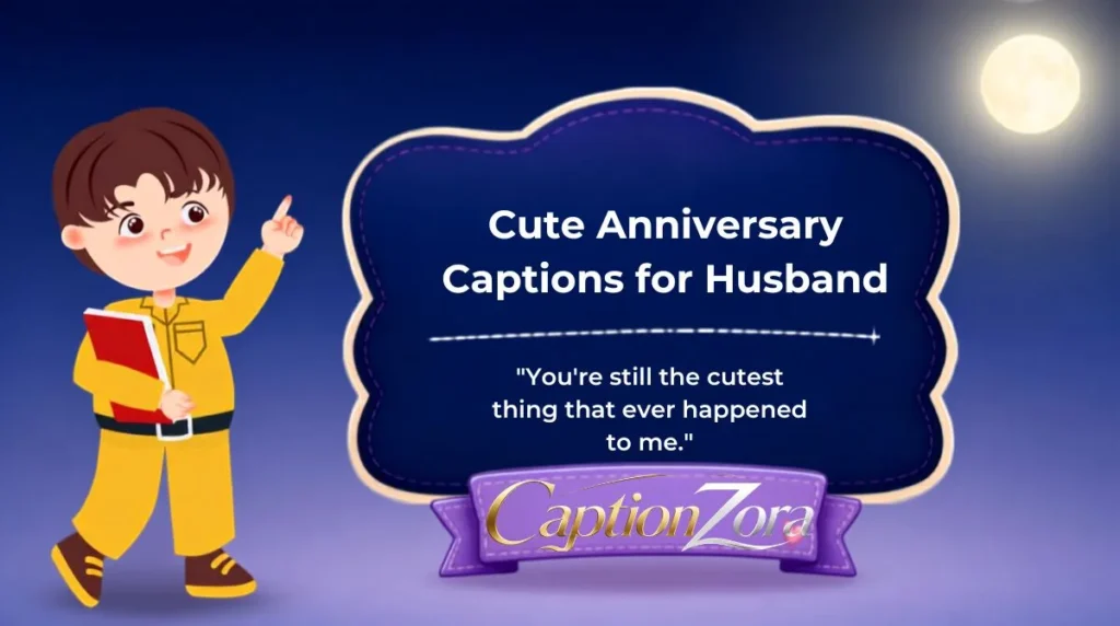 Cute Anniversary Captions for Husband