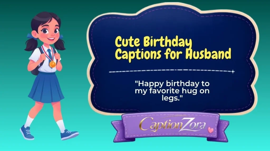 Cute Birthday Captions for Husband