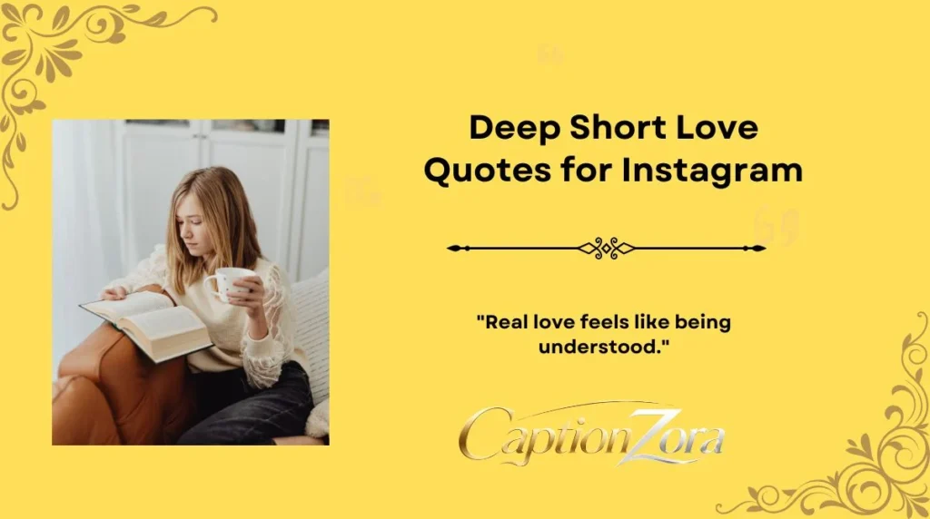 Deep Short Love Quotes for Instagram