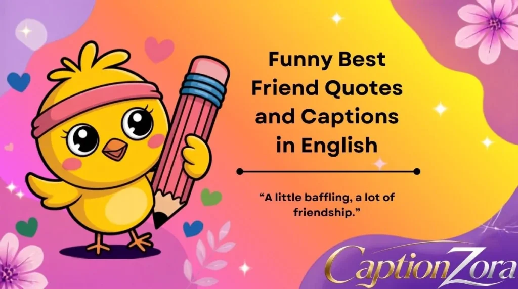Funny Best Friend Quotes and Captions in English