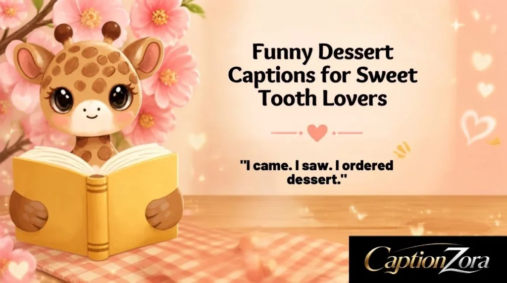 Funny Dessert Captions for Sweet Tooth Lovers