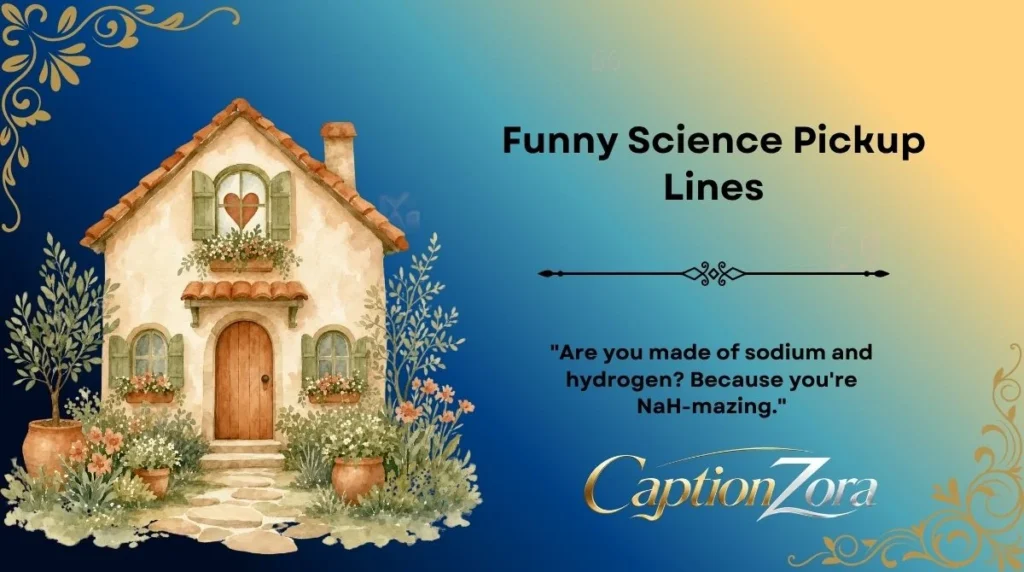 Funny Science Pickup Lines