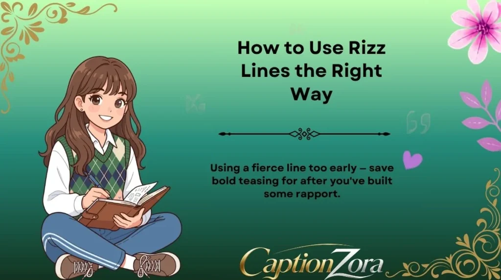 How to Use Rizz Lines the Right Way