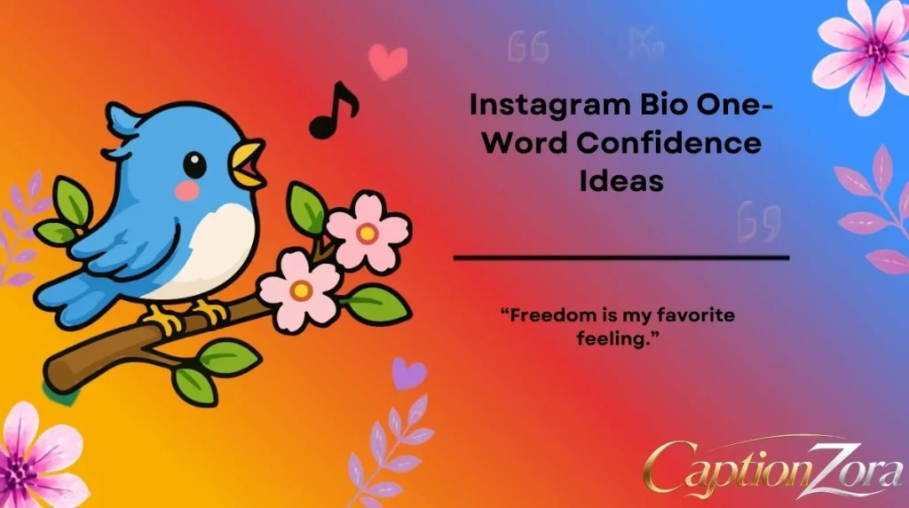 Instagram Bio One-Word Confidence Ideas