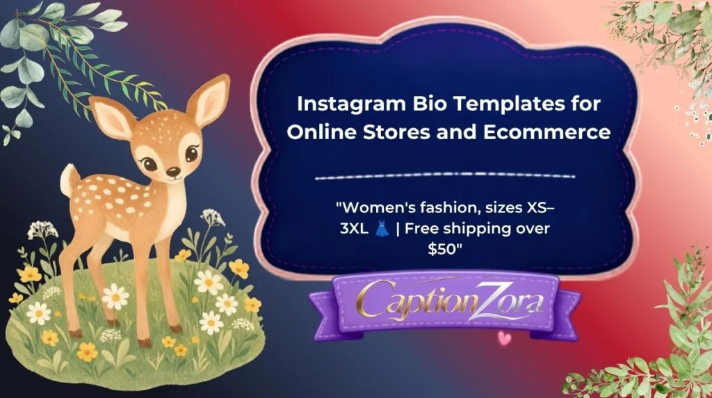 Instagram Bio Templates for Online Stores and Ecommerce