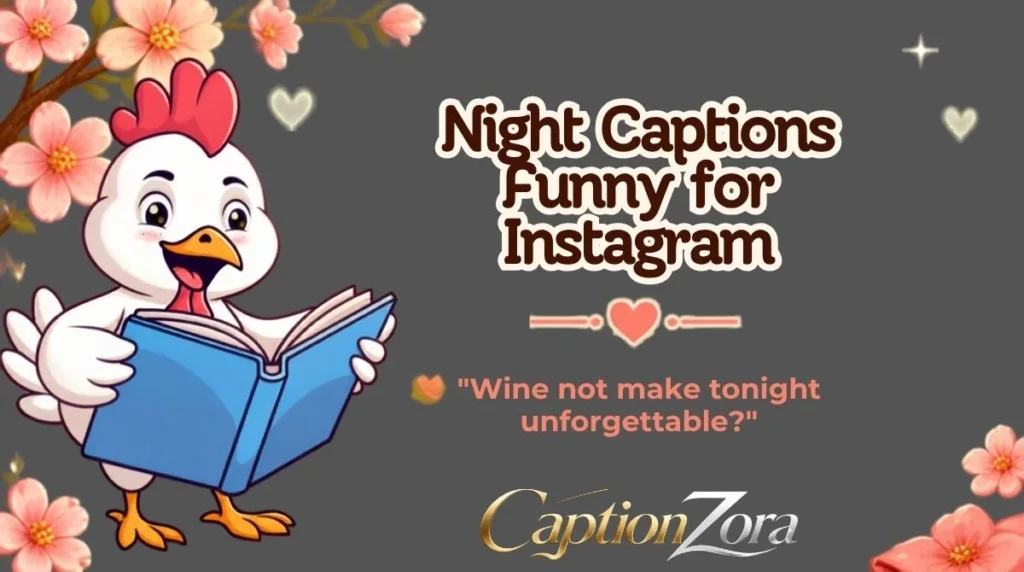Night Captions Funny for Instagram