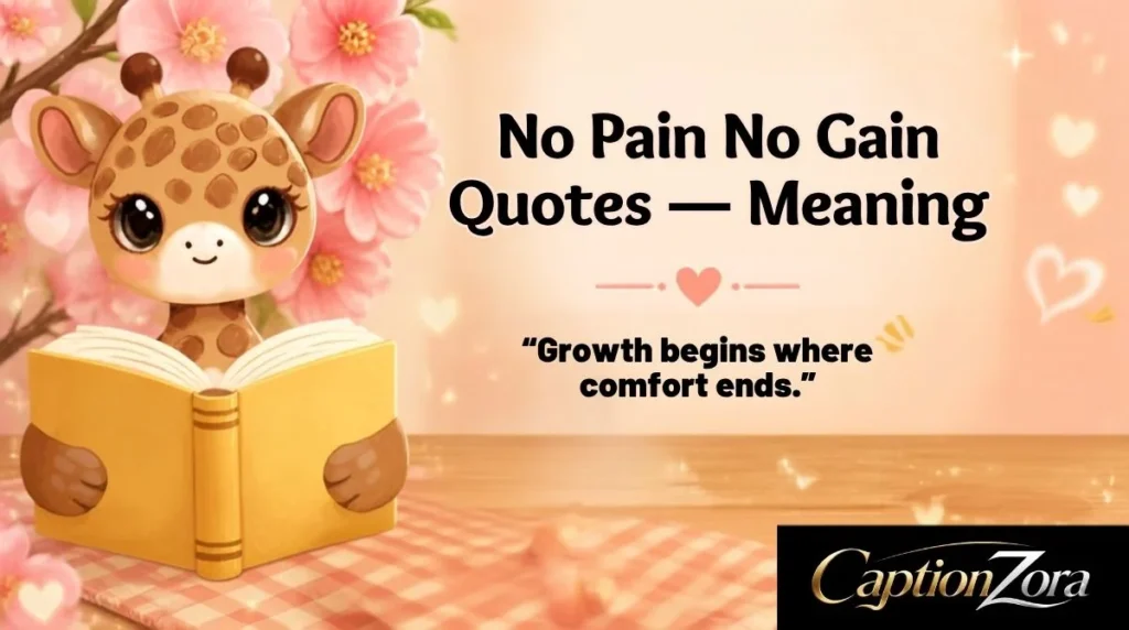 No Pain No Gain Quotes — Meaning