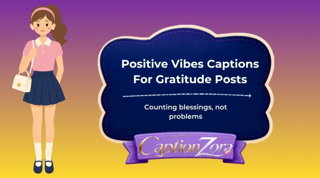 Positive Vibes Captions For Gratitude Posts