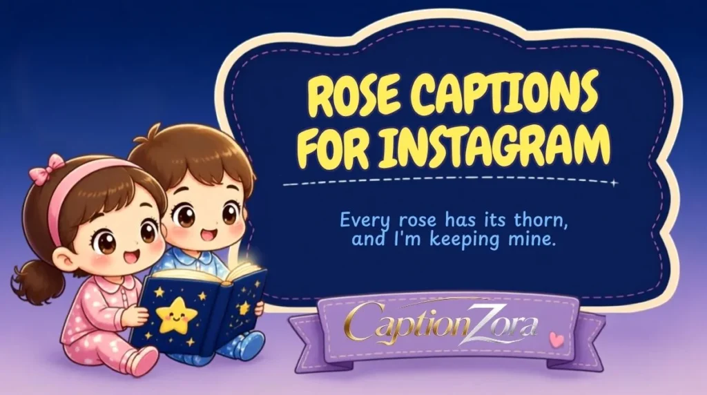 Rose Captions for Instagram