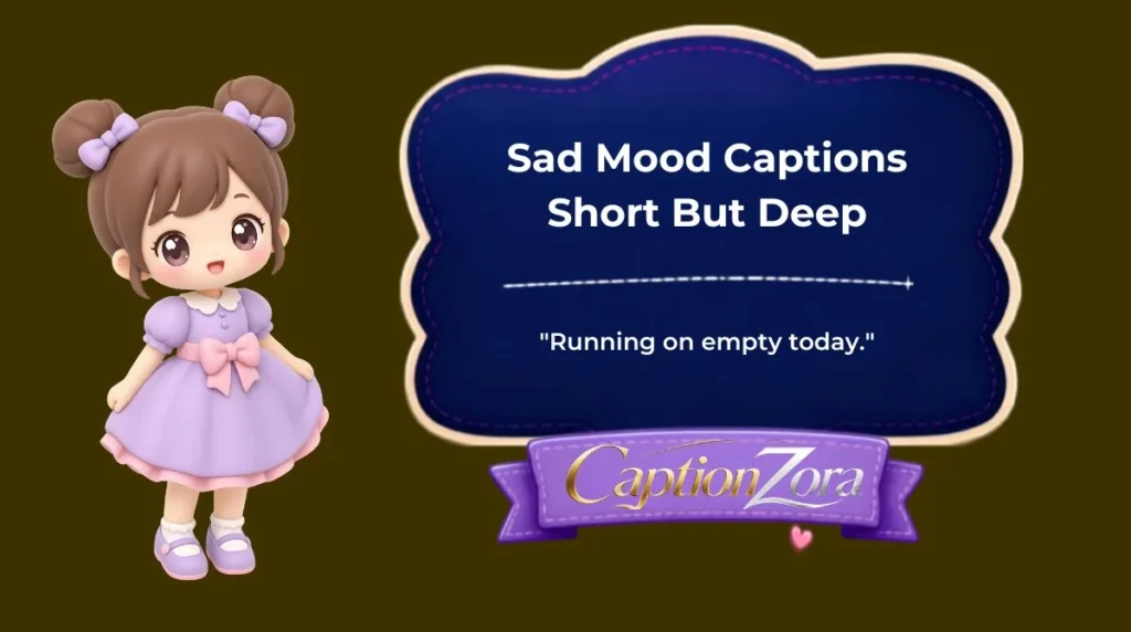 Sad Mood Captions Short But Deep