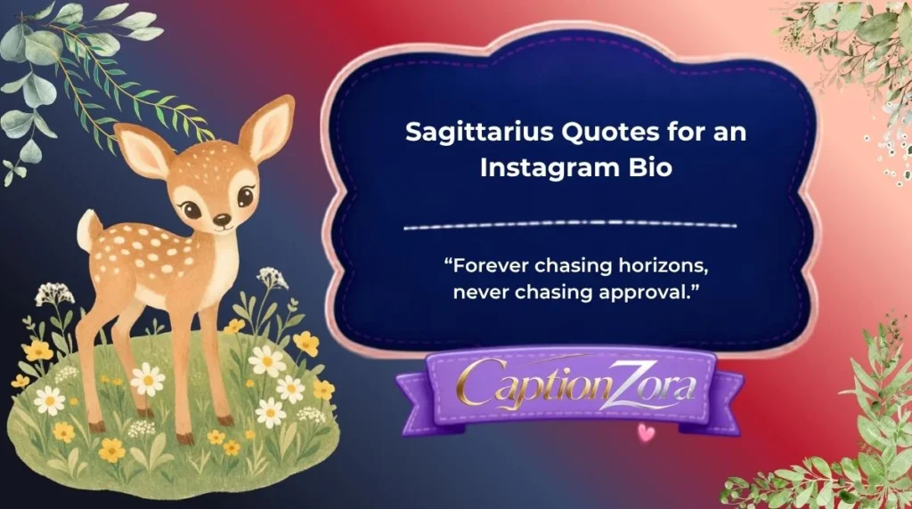Sagittarius Quotes for an Instagram Bio