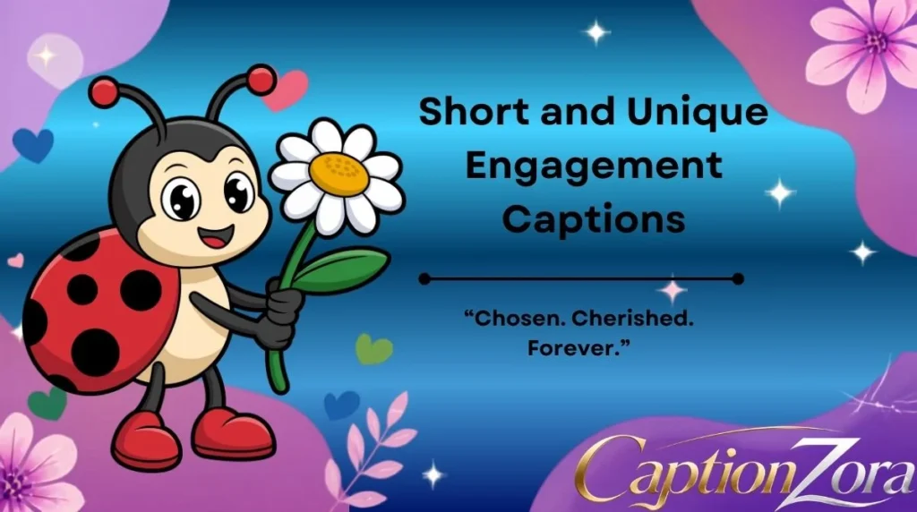 Short and Unique Engagement Captions