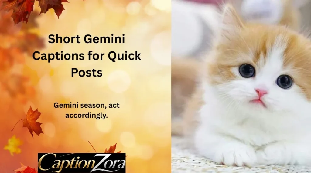 Short Gemini Captions for Quick Posts
