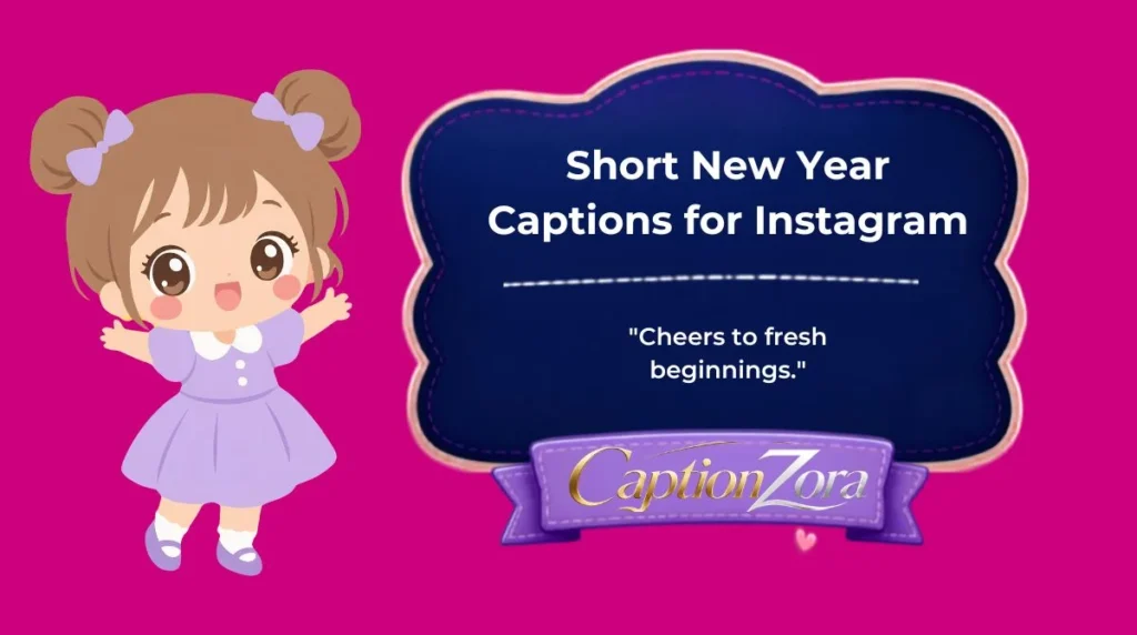 Short New Year Captions for Instagram