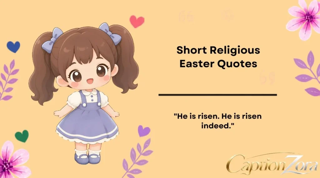 Short Religious Easter Quotes