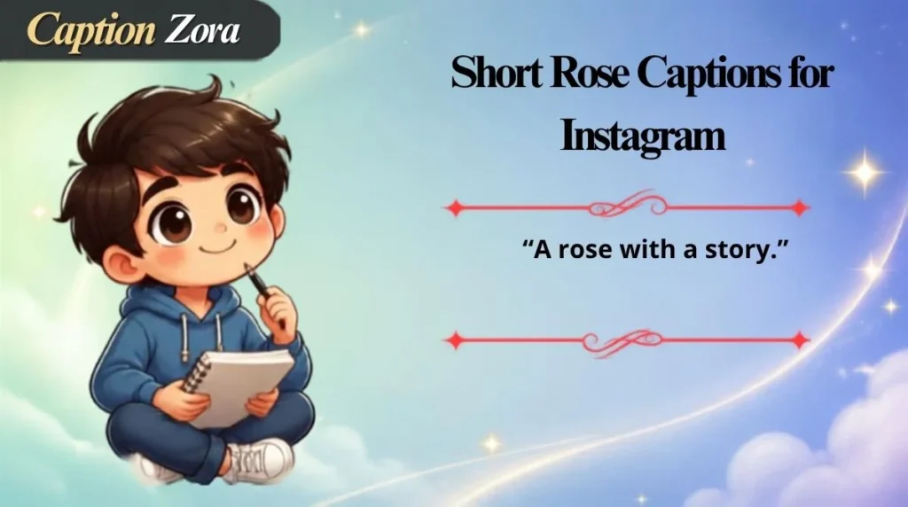 Short Rose Captions for Instagram