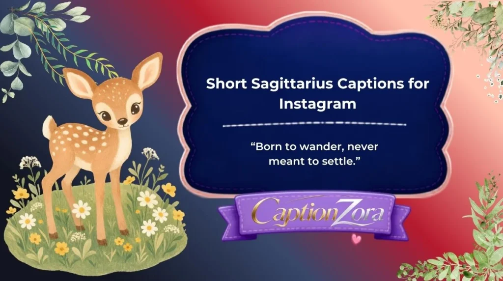 Short Sagittarius Captions for Instagram