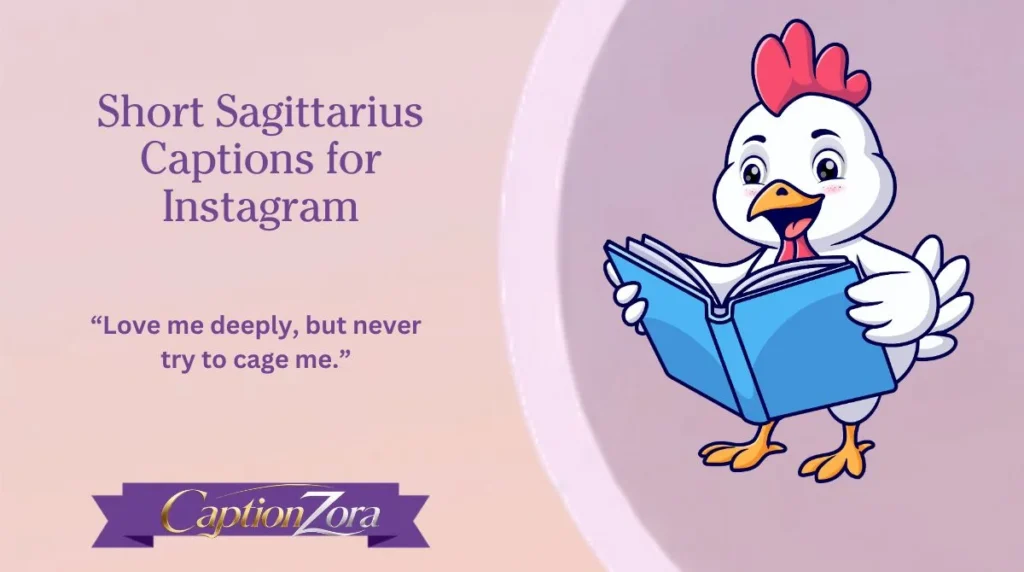 Short Sagittarius Captions for Instagram