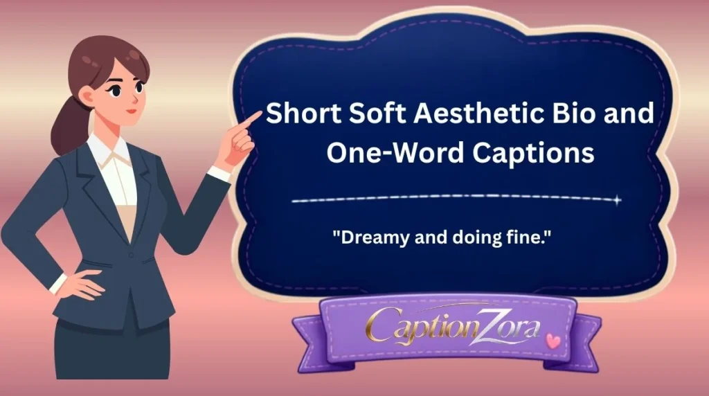 Short Soft Aesthetic Bio and One-Word Captions