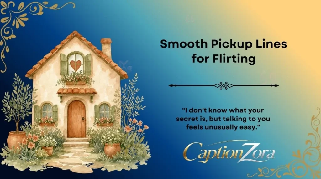 Smooth Pickup Lines for Flirting