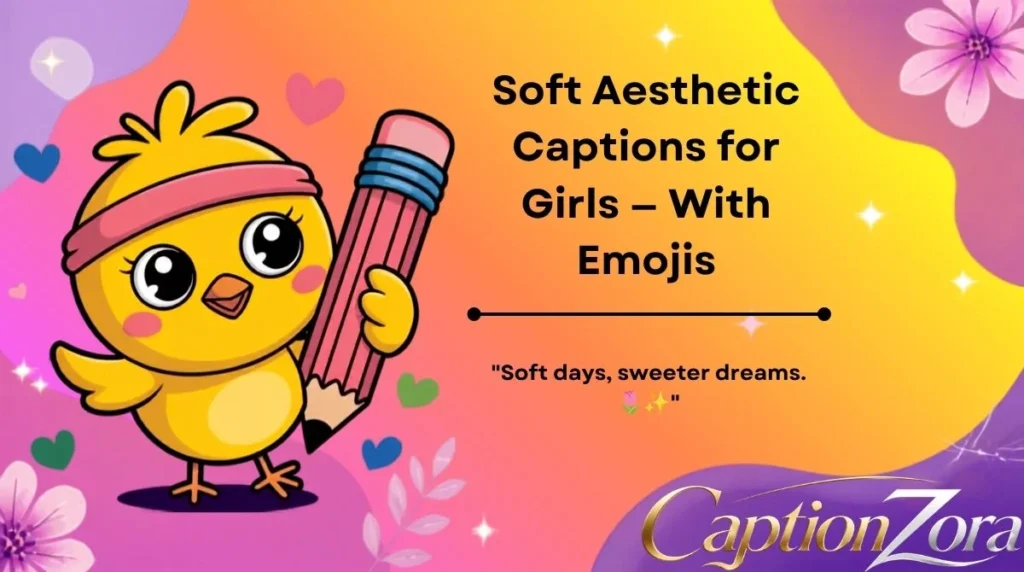 Soft Aesthetic Captions for Girls — With Emojis