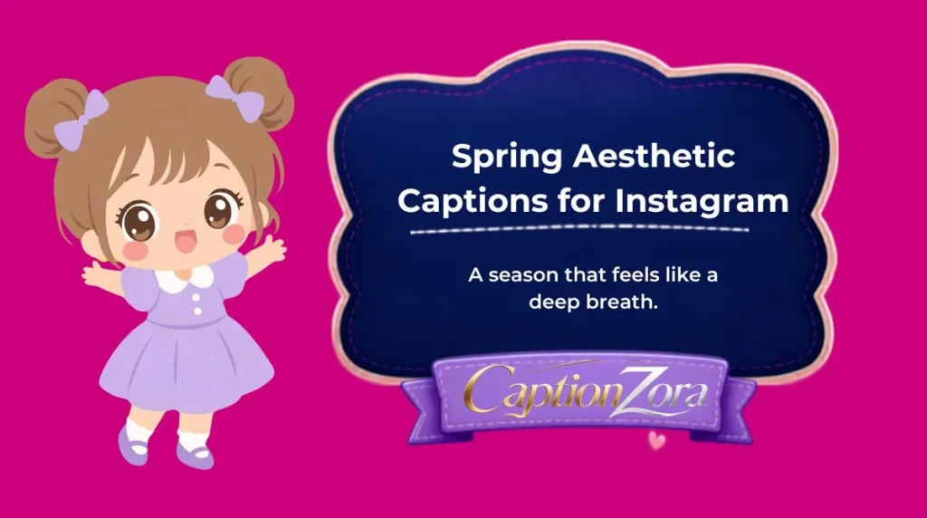 Spring Aesthetic Captions for Instagram