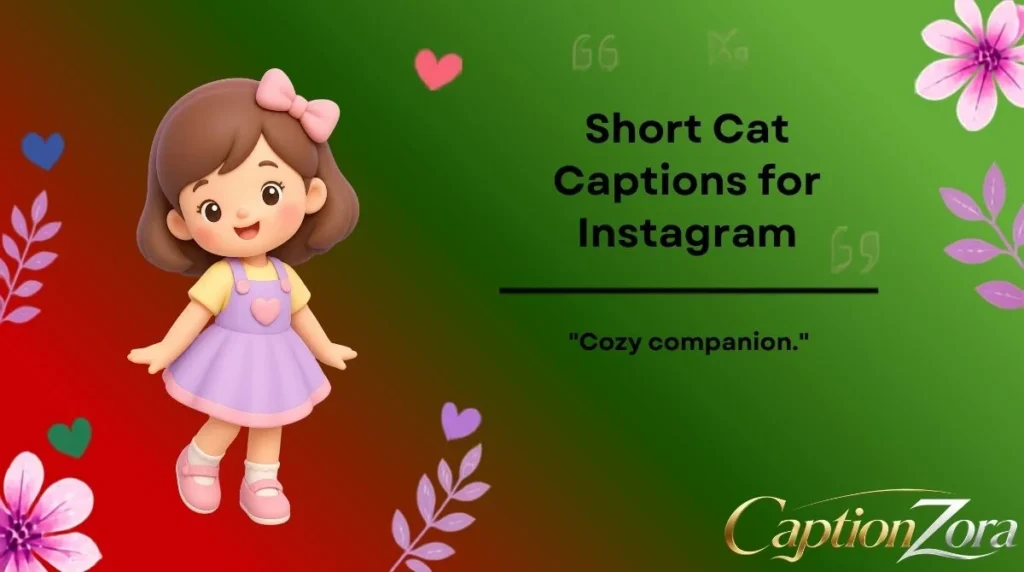 Short Cat Captions for Instagram