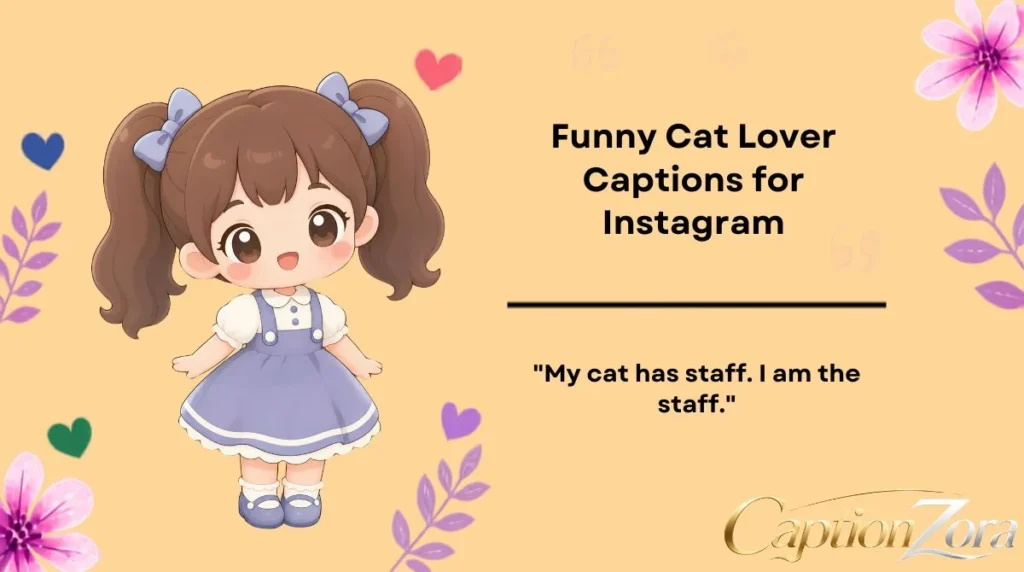 Funny Cat Lover Captions for Instagram