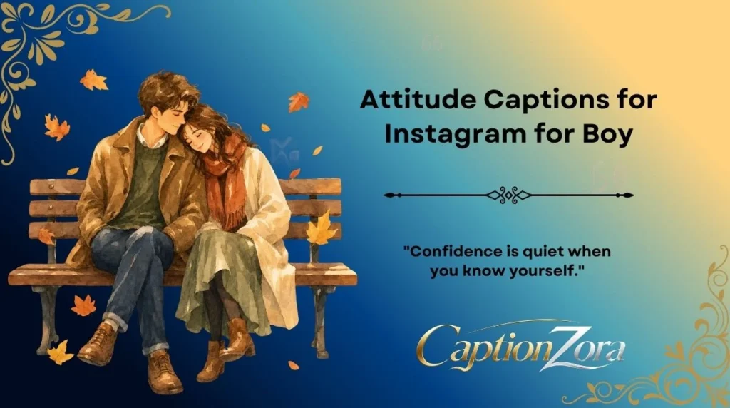 Attitude Captions for Instagram for Boy