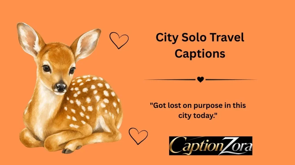 City Solo Travel Captions