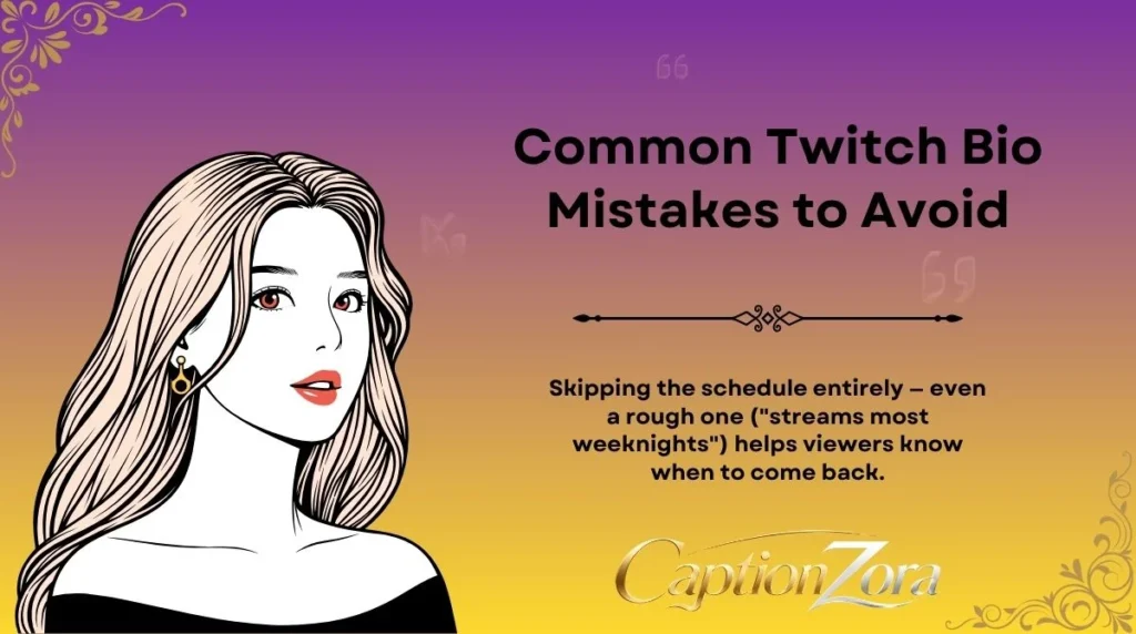 Common Twitch Bio Mistakes to Avoid