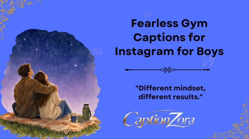 Fearless Gym Captions for Instagram for Boys