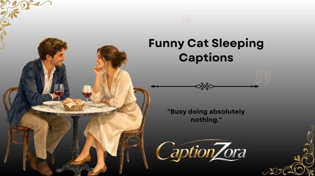 Funny Cat Sleeping Captions