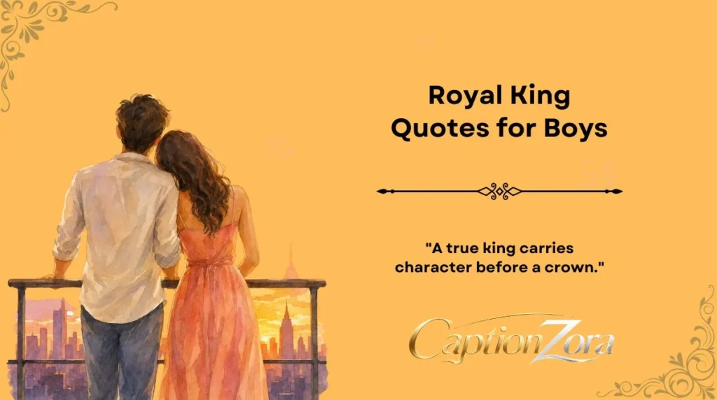 Royal King Quotes for Boys
