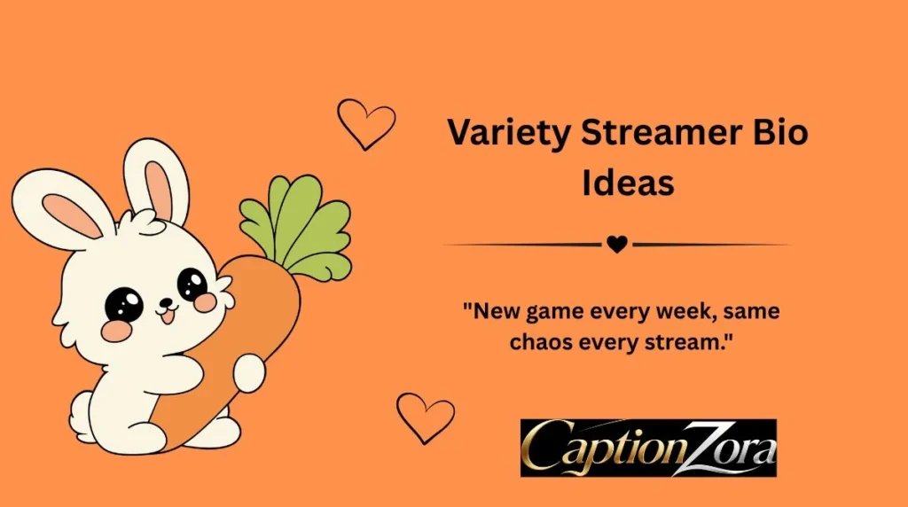 Variety Streamer Bio Ideas