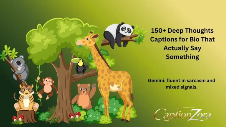 150+ Deep Thoughts Captions for Bio That Actually Say Something