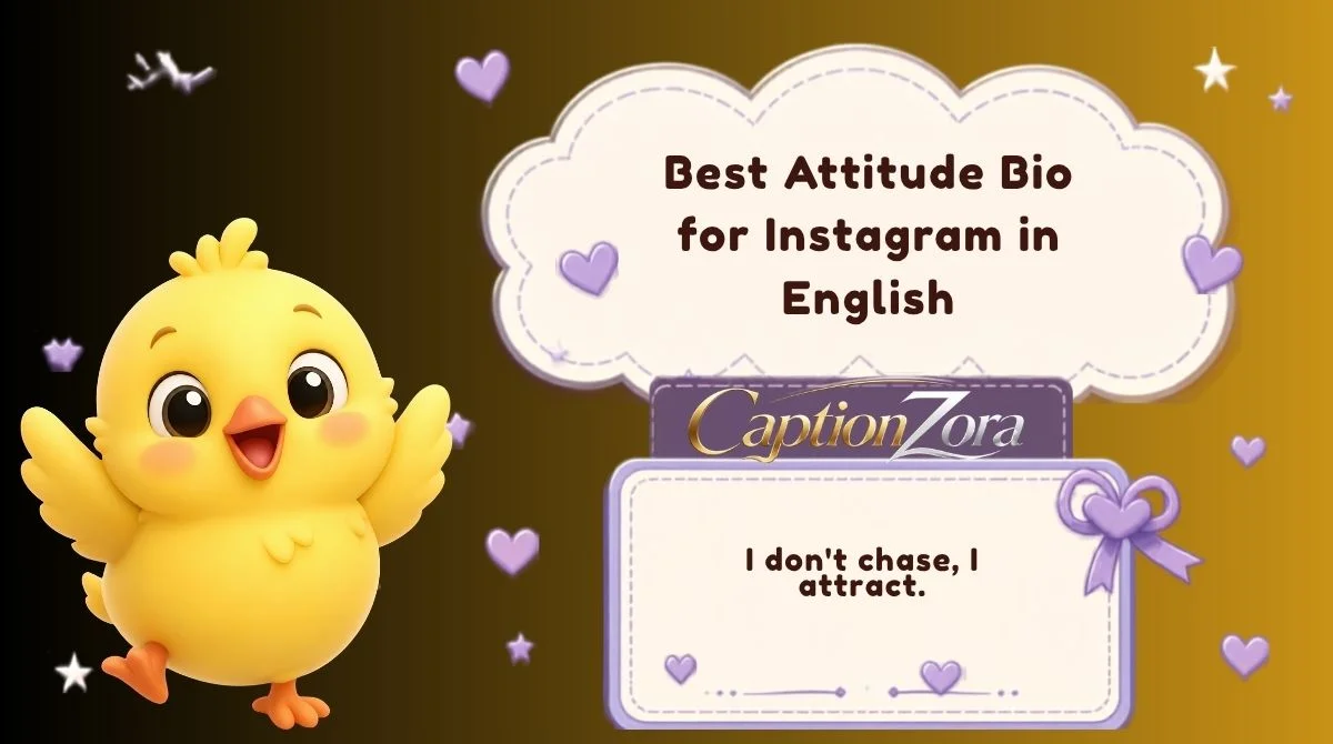 Best Attitude Bio for Instagram in English