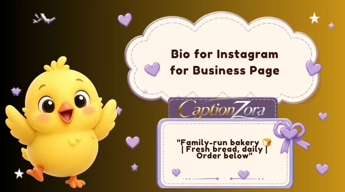 Bio for Instagram for Business Page