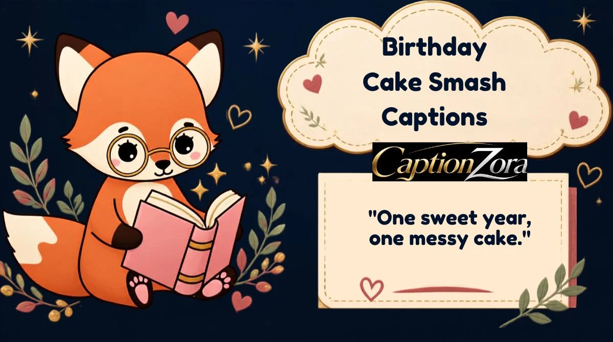 Birthday Cake Smash Captions