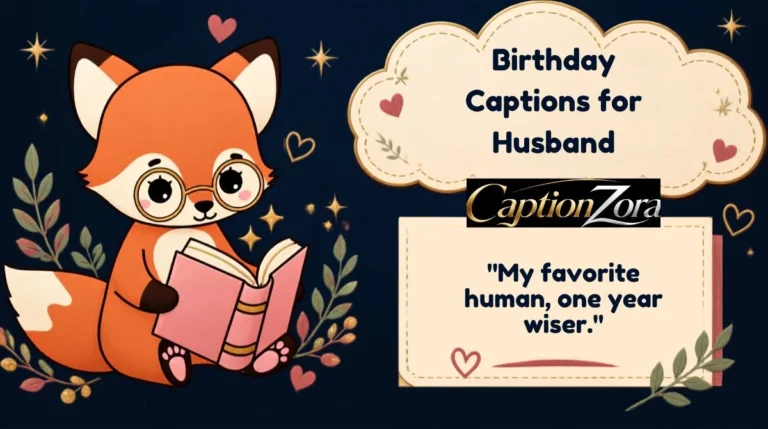 Birthday Captions for Husband