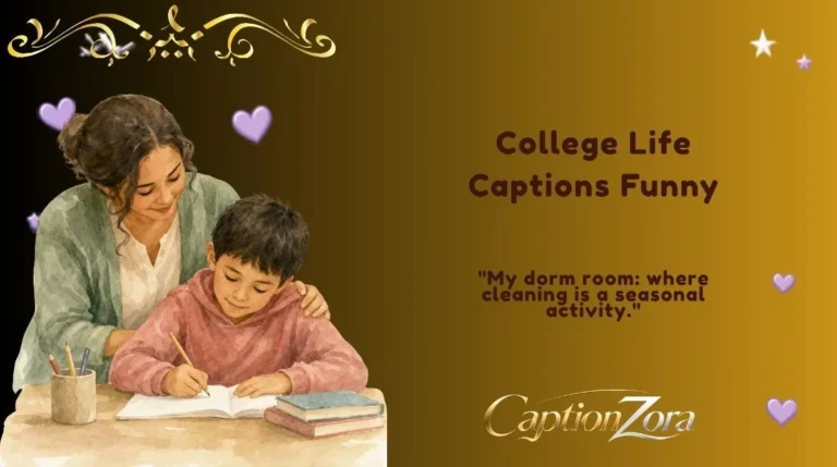 College Life Captions Funny
