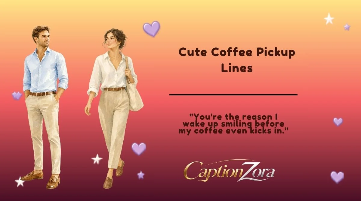 Cute Coffee Pickup Lines