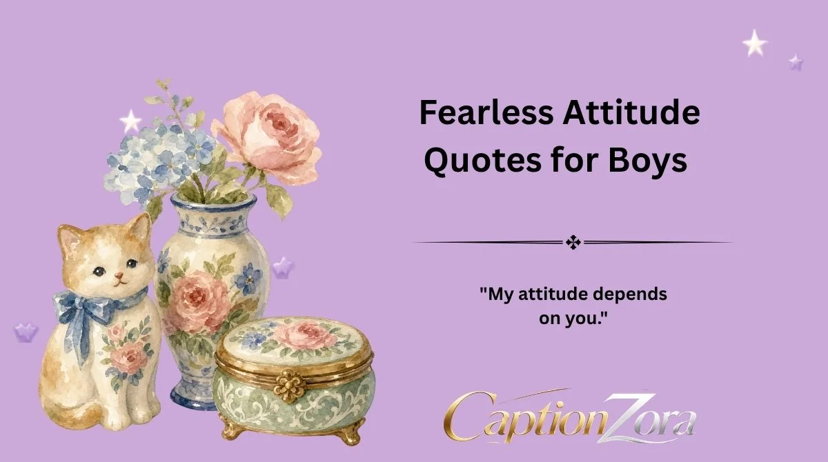 Fearless Attitude Quotes for Boys