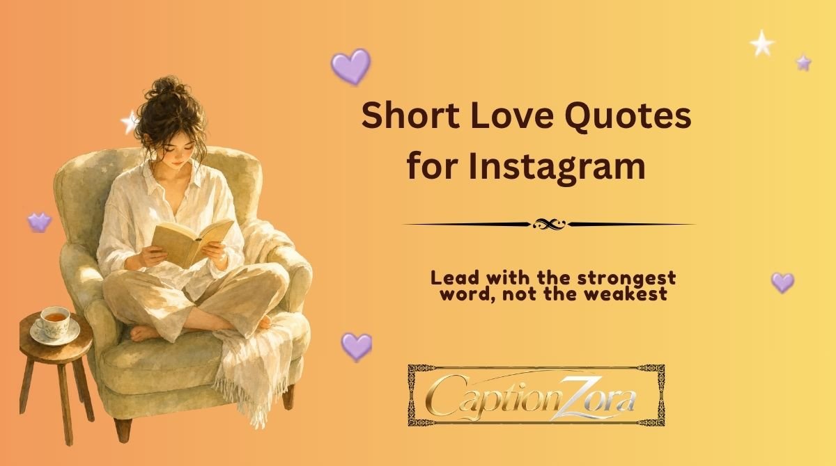 Short Love Quotes for Instagram